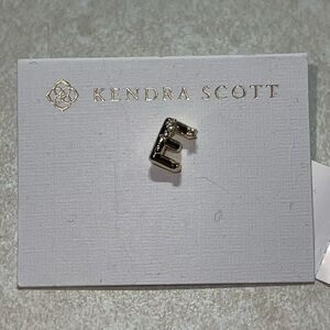 Kendra Scott Gold Initial E Stud Earring
